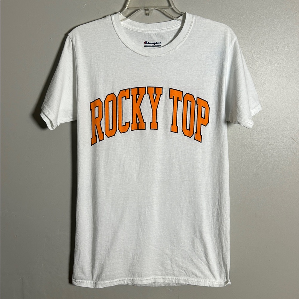 University of Tennessee Vols Rocky Top Off White Champion T-Shirt Size Small